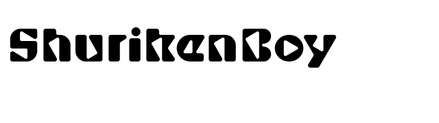 ShurikenBoy font preview