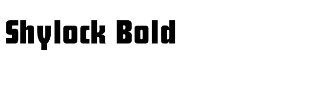 Shylock Bold font preview