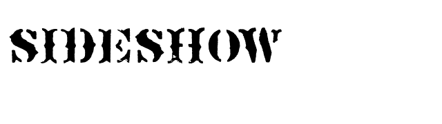 Sideshow font preview