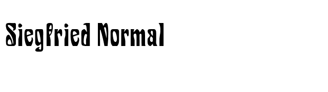 Siegfried Normal font preview