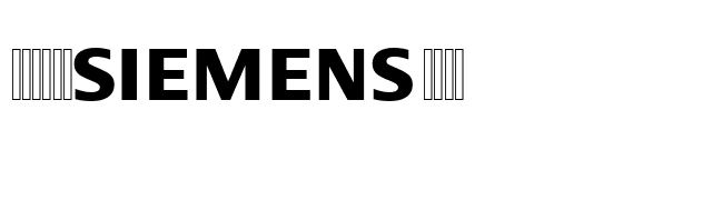 Siemens Logo font preview