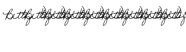 Signature (example) font preview