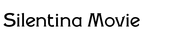 Silentina Movie font preview