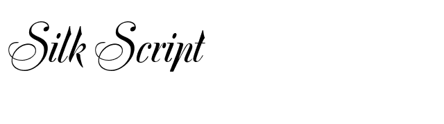 Silk Script font preview