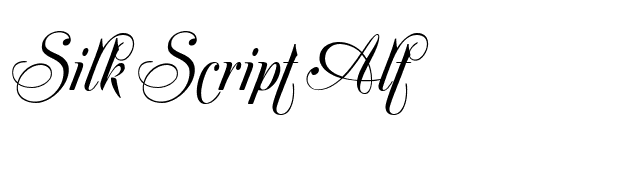 Silk Script Alt font preview