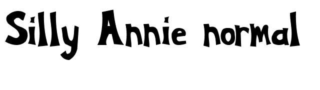 Silly Annie normal font preview