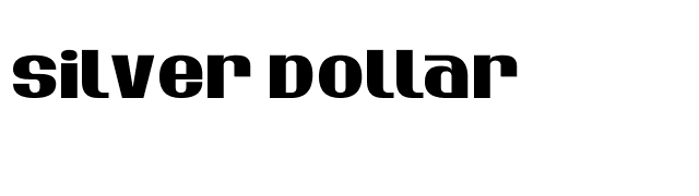 Silver Dollar font preview