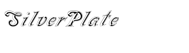 SilverPlate font preview