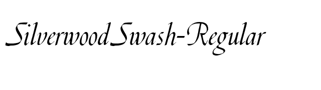 SilverwoodSwash-Regular font preview