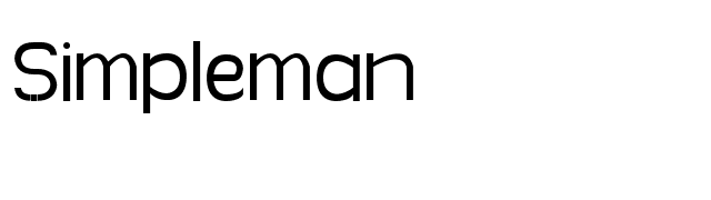 Simpleman font preview