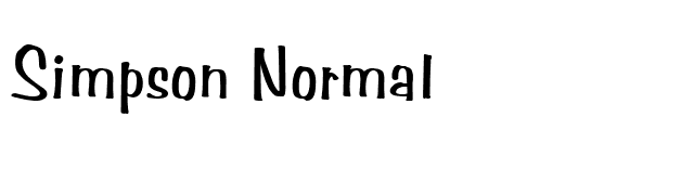 Simpson Normal font preview