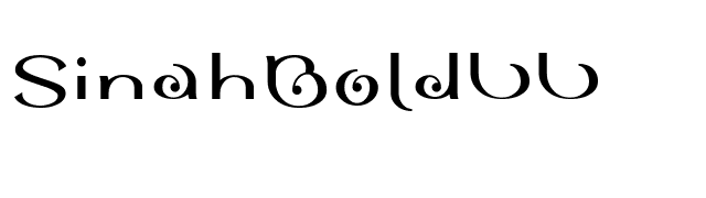 SinahBoldLL font preview