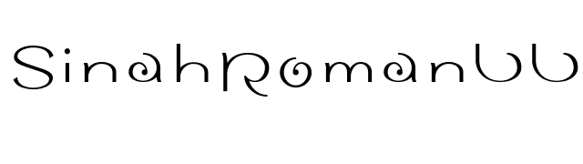 SinahRomanLL font preview