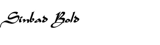 Sinbad Bold font preview