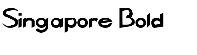 Singapore Bold font preview