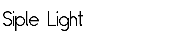 Siple Light font preview