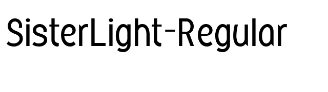 SisterLight-Regular font preview