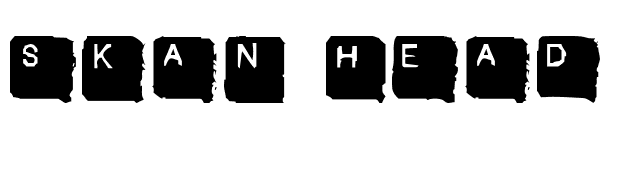 Skan Head font preview