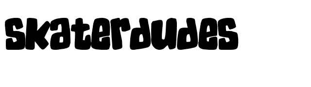 SkaterDudes font preview