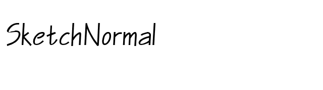 Sketch Normal font preview