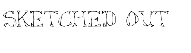 Sketched Out font preview