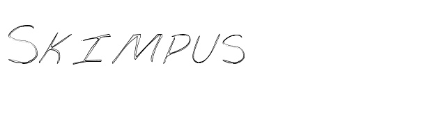 Skimpus font preview