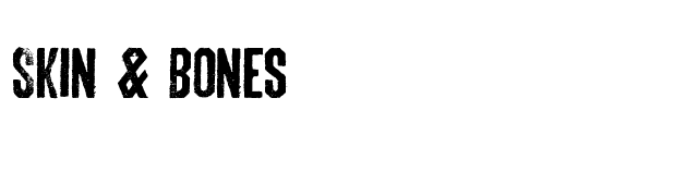 Skin & Bones font preview