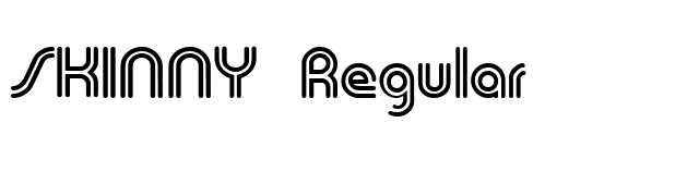 SKINNY Regular font preview