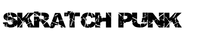 Skratch Punk font preview