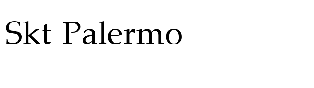 Skt Palermo font preview