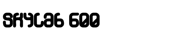 Skylab 600 font preview