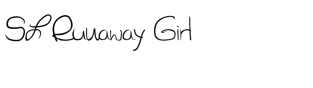 SL Runaway Girl font preview