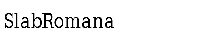 SlabRomana font preview