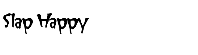 Slap Happy font preview