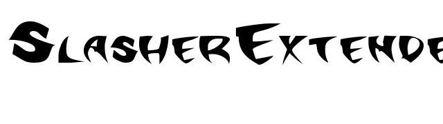 SlasherExtended font preview