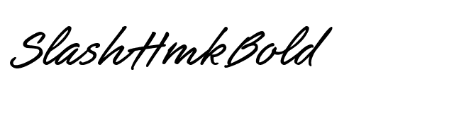 SlashHmkBold font preview