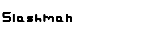 Slashman font preview