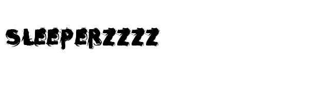 Sleeperzzzz font preview