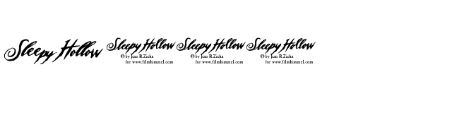 Sleepy Hollow 2.0 font preview