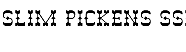 Slim Pickens SSi font preview