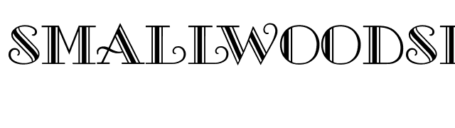 Smallwoodside font preview