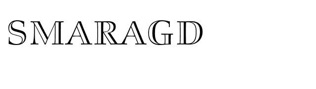 Smaragd font preview