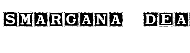 Smargana Dealing font preview