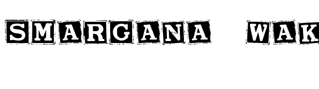 Smargana Wakes font preview