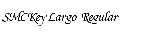 SMCKeyLargo Regular font preview