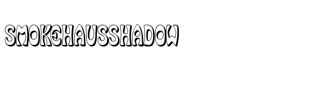 SmokeHausShadow font preview