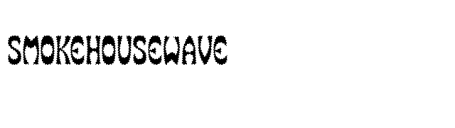 SmokeHouseWave font preview