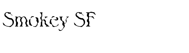 Smokey SF font preview