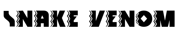 Snake Venom font preview