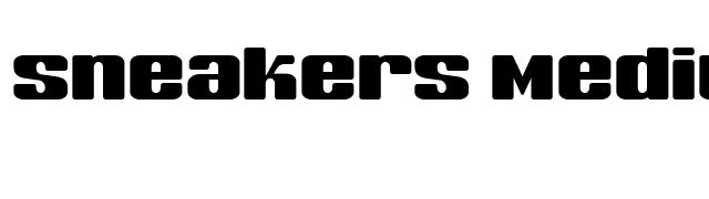 Sneakers Medium Biform font preview